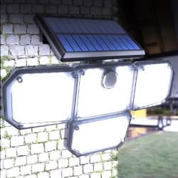 Lampe solaire 181 LED avec panneau extérieur