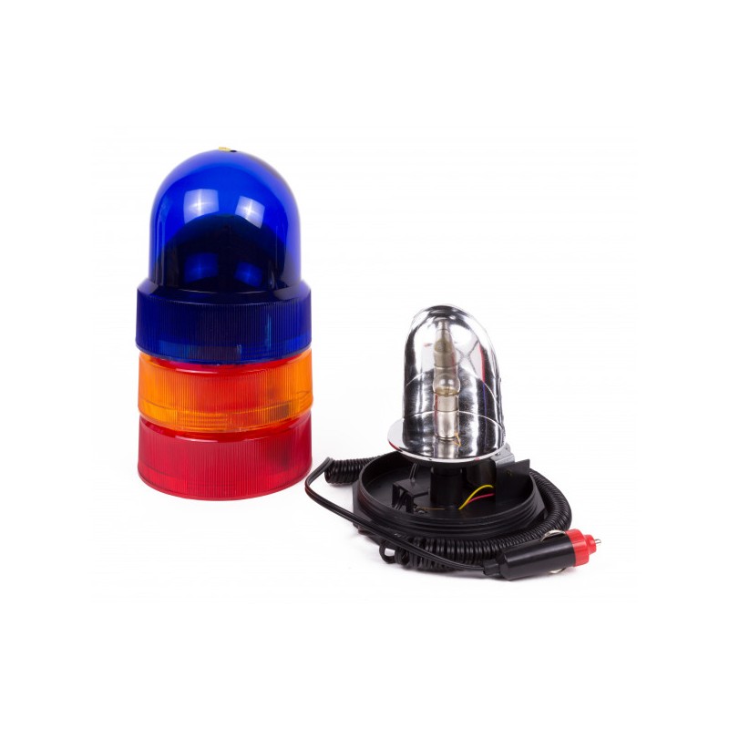 Jeu de gyrophares 12V rouge/bleu/orange